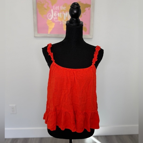 Forever 21 Orange Loose Fit Summer Top (L) - Picture 2 of 7
